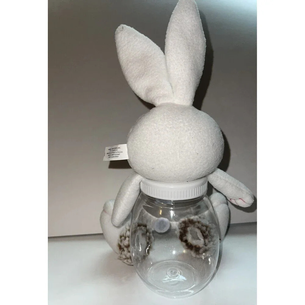 Bunny Blue Candle or Candy Holder with flowers New Easter - Picture 5 of 6